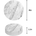 thumbnail image 1 of FMSHPON Marble Set of 4 Round Coaster for Drinks, Absorbent Ceramic Stone Coasters Cup Mat with Cork Base for Home Kitchen Room Coffee Table Bar Decor, 1 of 6