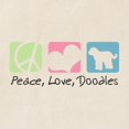 thumbnail image 3 of CafePress - Peace, Love, Doodles Tote Bag - Unisex Canvas Tote Bag, Beige, 1-Piece, 3 of 7