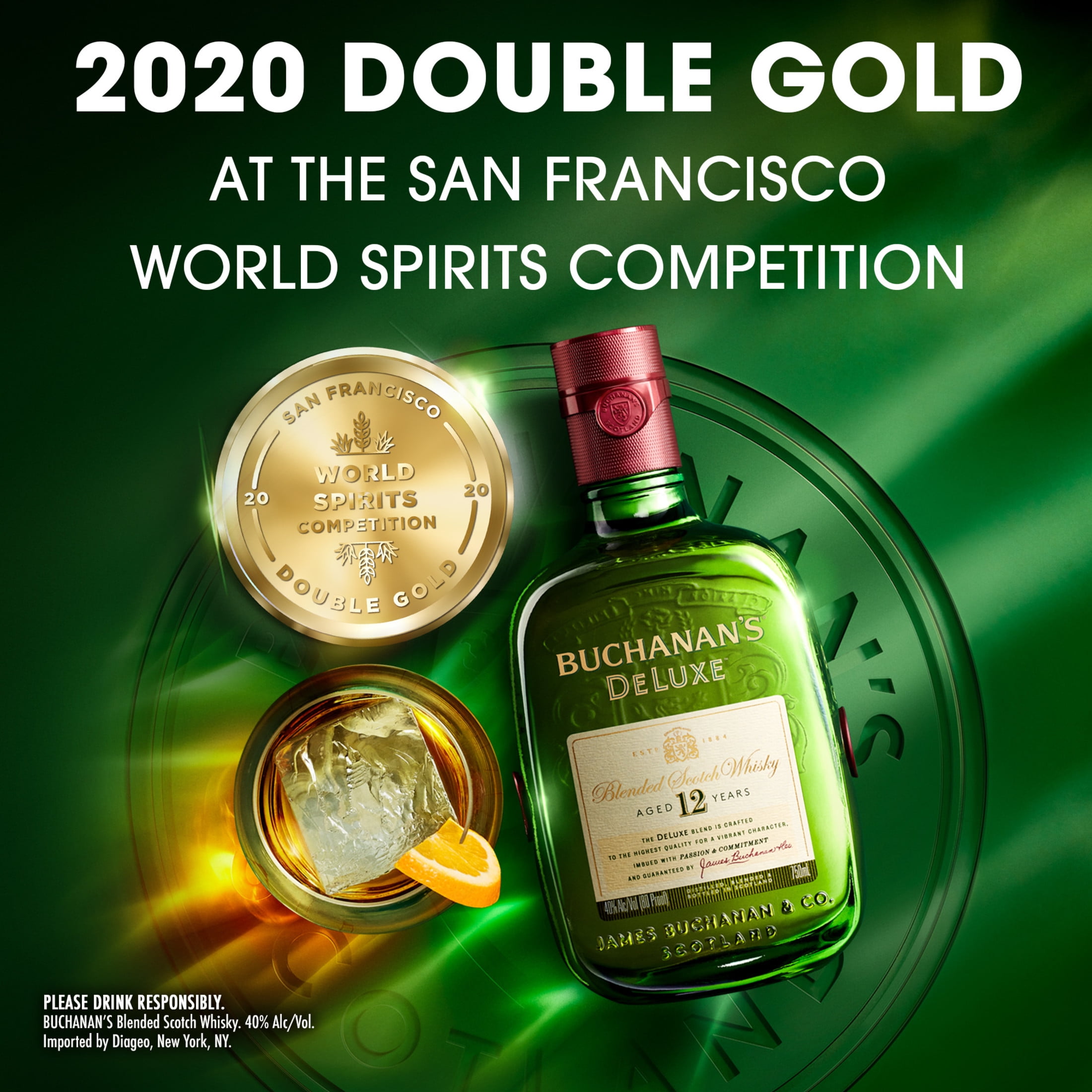 ウイスキー  Household Scotch Whisky 750ml Buchanan's DeLuxe Aged 12 Years Blended Scotch Whisky, 750