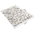 thumbnail image 4 of White Bigfoot and Tree Pattern Blanket,Comfortable Soft Flannel Throw Blanket,All Season,Warm Lightweight Blankets for Sofa Bed Couch Living Room Chair,40"x50", 4 of 4