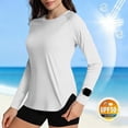 thumbnail image 2 of Plebaso Chandails de Soleil Upf 50+ pour Femmes à Manches Longues, Protection Solaire, Hauts Athlétiques pour la Course, la Randonnée, la Pêche, 2 of 6