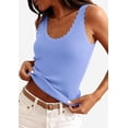 thumbnail image 4 of PRETTYGARDEN Womens Summer Sleeveless Tank Tops V Neck Ruffle Lightweight Ribbed Knit Shirt Casual Going Out Top, 4 of 9