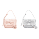 thumbnail image 1 of Bolso Hombro para Mujer Pajarita Hobo Cuero Pu () Rosa, 1 of 8