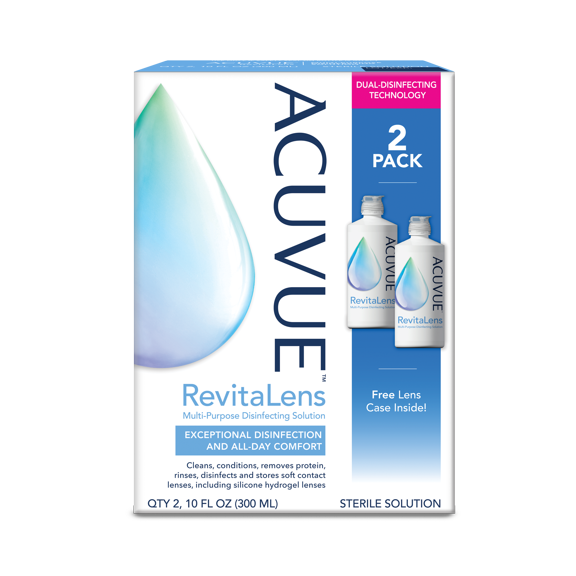 ACUVUE RevitaLens Multi-Purpose Disinfecting Solution, 20 Fl. Oz., 2 Pack