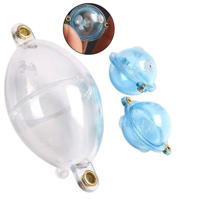 3Pcs In-Line Bubble Float Fishing Hollow Balls Floats Slide Bubbles Line  Through 