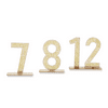 Gold Glitter Acrylic Table Numbers (7-12)