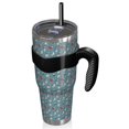 thumbnail image 2 of 40oz Tumbler,Light Blue Christmas Snowman Pattern Insulated Tumblers with Removable Handle,Stainless Steel Double Vacuum Coffee Tumbler Cup with Straw for Home,Office,Travel,Party, 2 of 5