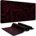 thumbnail image 1 of XINQIHANG 7 Colors 3 Sizes 1 or 2 Pack Topographic Contour Gaming Mouse Pad Extended Big Large Desk Long Computer Keyboard Mat Mousepad Office Accessories Gifts-35.5''L*15.8''W, 1 of 7