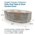 thumbnail image 4 of Budge XXL Tan Tweed Patio Oval Table/Chairs Cover, English Garden, 4 of 8
