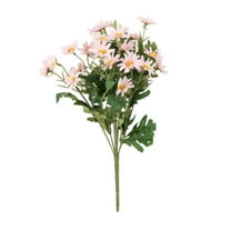 24-Count Daisy Floral Garland - Porch Welcome Sign Decor, Uv Resistant Artificial Flowers for Outdoor Door, Nanoei Artificial Large Daisy Plants Flowers Pink