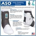 thumbnail image 2 of ASO Speed Lacer Black Ankle Support Small Hook and Loop Strap Closure / Lace-Up for the Foot 223612, 2 of 6