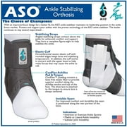 ASO Speed Lacer Black Ankle Support Small Hook and Loop Strap Closure / Lace-Up for the Foot 223612