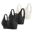 thumbnail image 1 of Brasier Mujer conjunto de 3 Piezas de Sujetador Deportivo sin Costuras y Cómodo para Mujer, con Soporte Ajustable, para Uso En Casa, Ocio y Entrenamiento Durante Toda La Temporada. Mediana, 1 of 4