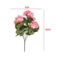 thumbnail image 2 of Artificial Geranium Red Pink Flowers Plant Artificial Plants Artificial Flower, 2 of 5