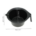 thumbnail image 2 of Unique Bargains 1 Set Handle Hair Dye Color Bowl Kit for Bathroom Vanities Black Plastic, 2 of 5