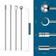 thumbnail image 2 of Palillos para cóctel, 20 púas para Martini de acero inoxidable, reutilizables Kuyhfg Bienvenido a Kuyhfg, 2 of 5