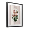 thumbnail image 2 of Stupell Industries French Country Vintage Tulips on Stripes Black Framed Print Under Glass, 17 x 21, by Ink Drop Loft, 2 of 8