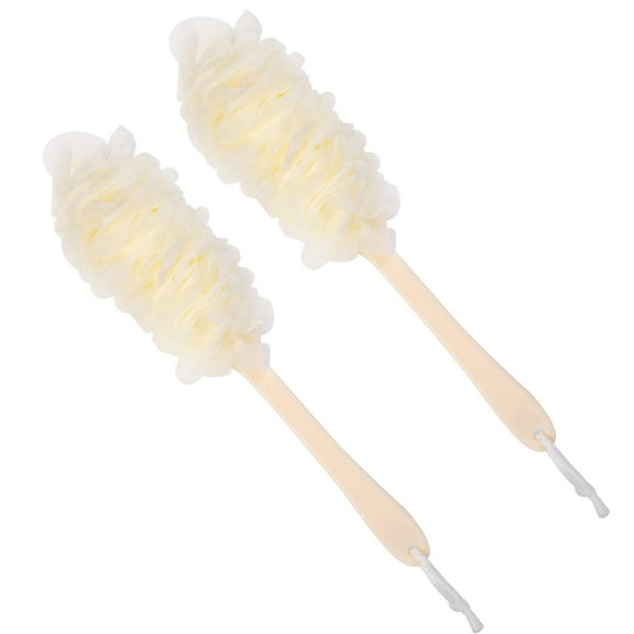 Artrylin Back Scrubber Long Handle Bath Brush Soft Mesh Sponge Exfoliating Body Scrub Back Cleaner Loofah Bathroom Shower Accessories for Women and Men, Random Color , 1 Pcs