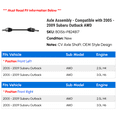 thumbnail image 2 of Axle Assembly - Compatible with 2005 - 2009 Subaru Outback AWD 2006 2007 2008, 2 of 2