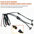 thumbnail image 5 of LED Grille Lights Amber Yellow with Fuse For Ford F150 Raptor Style Front Grille, 5 of 7