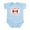Sky Blue, variant on CafePress - I Love My Canadian Mom Infant Bodysuit - Baby Light Bodysuit, Size Newborn - 24 Months