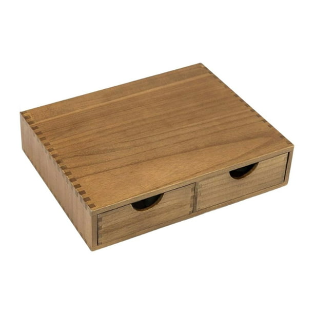 Soporte de madera para cápsulas de café, organizador de cápsulas con cajón, caja multifuncional para almacenar cápsulas de café