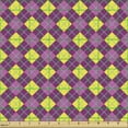 thumbnail image 2 of Abstract Upholstery Fabric by the Yard, Pattern of Diagonal Squares in Vivid Colors, Decorative Fabric for DIY and Home Accents, Pale Fuchsia Yellow by Ambesonne, 2 of 5