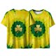 thumbnail image 5 of Xuyuer Women's Saint Patrick's Day Printed Round Neck Solid Color Short Sleeve Casual Loose Top, 5 of 8