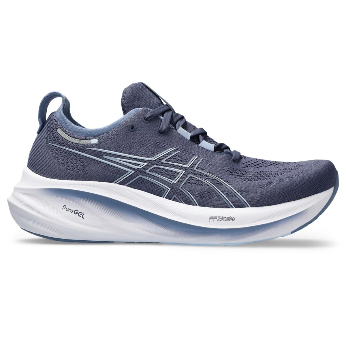 ASICS Men's Gel-Nimbus 26 Running Shoes, 13, Thunder Blue