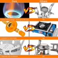 thumbnail image 4 of BRILLAR Estufa de camping plegable portátil compacta con encendido piezoeléctrico - Cocina al aire libre a prueba de viento para senderismo y picnic, 4 of 5