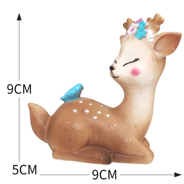 Sika Deer Cake Topper, decoración para Tartas, cumpleaños, boda, aniversario, fiesta