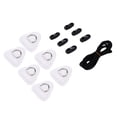 thumbnail image 1 of Stainless Steel D Ring Patch Kit, Triangular D Rings PVC Patch with Elastic Cord Hooks, Deck Rigging Kit for Inflatable Boat Kayak Dinghy SUP Surfboard Paddleboard, 1 of 7