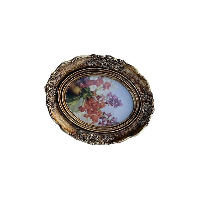 Langgg Decorative Photo Frame Retro Picture Frame Tabletop Wall Hanging Wonderful Vintage Home Decoration Gift Durable To