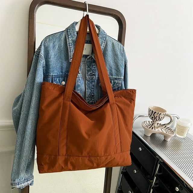Sac à Main Grande Capacité pour Femmes Léger Rétro Pliable Quotidien Extérieur