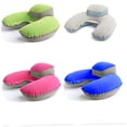 thumbnail image 3 of WHAMVOX Travel Inflatable Pillow U Shape Neck Support Rosy PVC for Camping 1 Set, 3 of 7