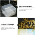 thumbnail image 2 of GAXIRE 2Set Transparent Square Cake Money Box for Adult Birthday Party, 2 of 8
