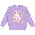 thumbnail image 2 of Inktastic I Love My Mommy Unicorn with Pink and Yellow Flowers Toddler Sweatshirt, 2 of 4