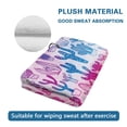 thumbnail image 4 of Yuyamidu Blue Pink Cactus Golf Towel Soft Cleaning Cloth Coral Velvet Large Towels Golf Accessories Lightweight for Cart, Club, Bag, 4 of 7
