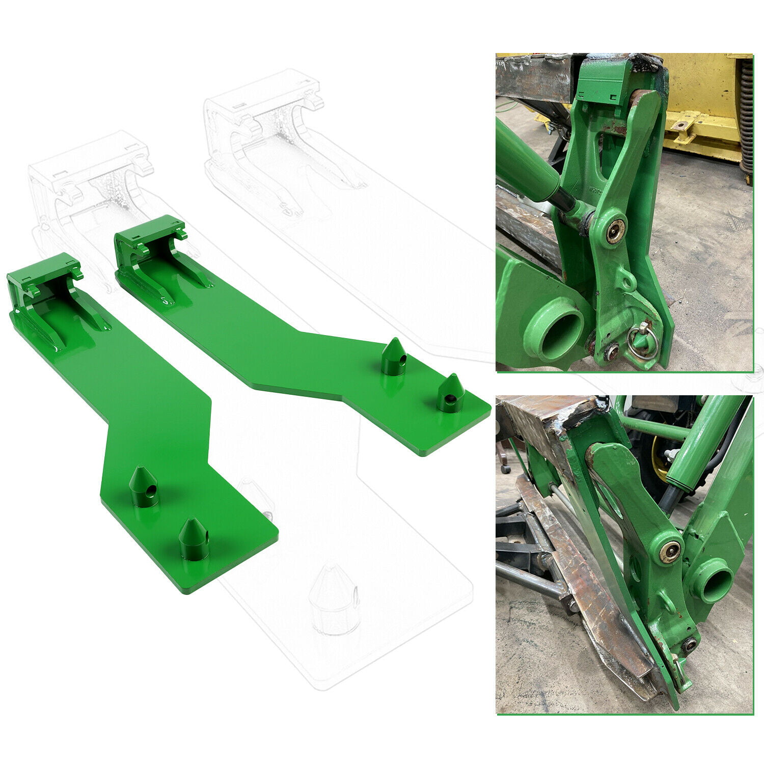 Adapter for Euro/global to John Deere 400 500 Series Hook and Pin Tractor Loader for sale online 
