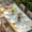 Green, variant on Easter Bunny Table Cloths for 8 Foot Rectangle Tables, Spring Watercolor Eggs Flower Wood Grain Patio Waterproof Elastic Fitted Tablecloths, Washable Rectangular Table Cover for Camping