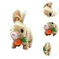 thumbnail image 6 of colcolo Electric Bunny Plush Toy Interactive Plush Rabbit Walking Party Favor with Sound Brown, 6 of 8