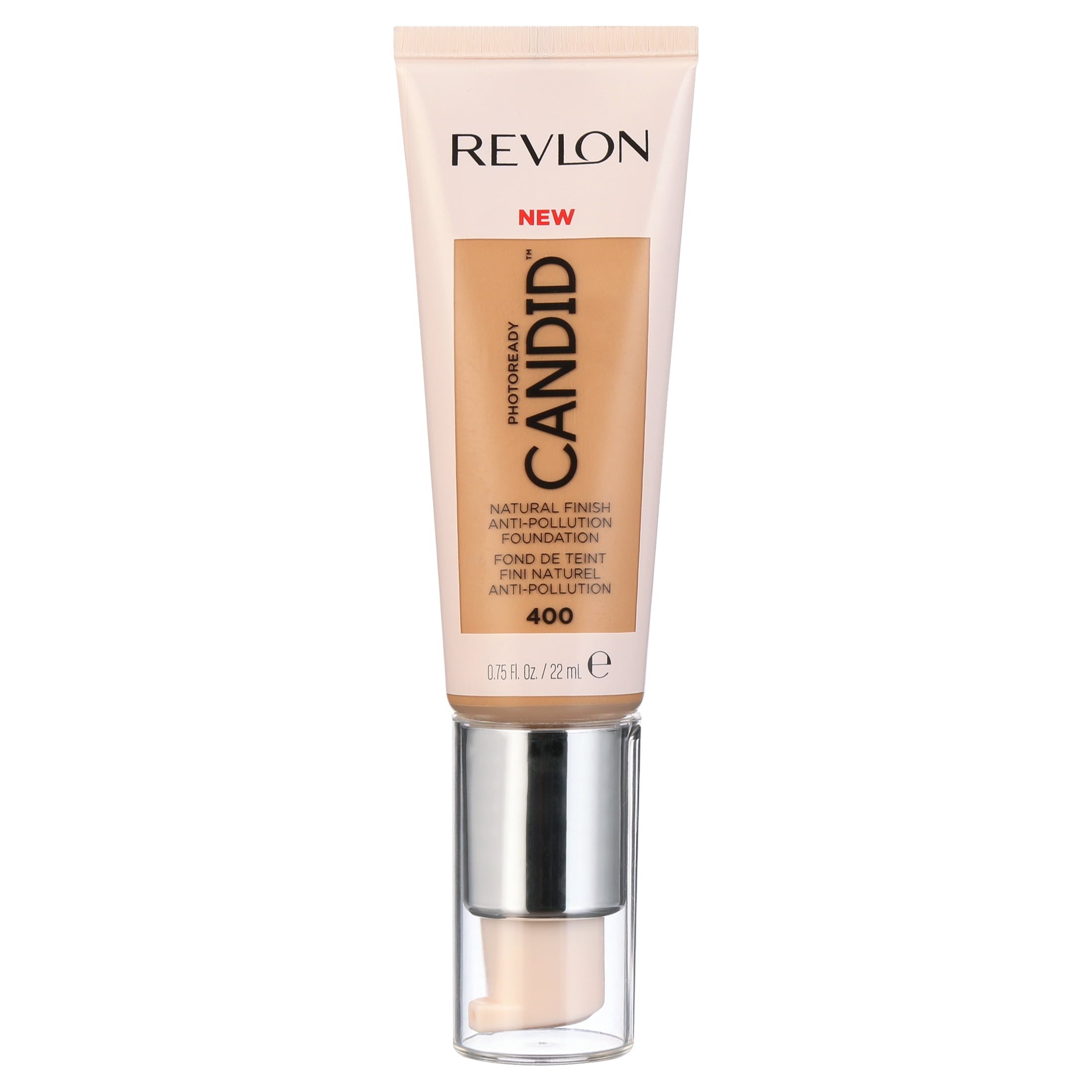 (3 pack) Revlon PhotoReady Candid Natural Finish Anti-Pollution Foundation, 400 Macadamia, 0.75 fl oz.
