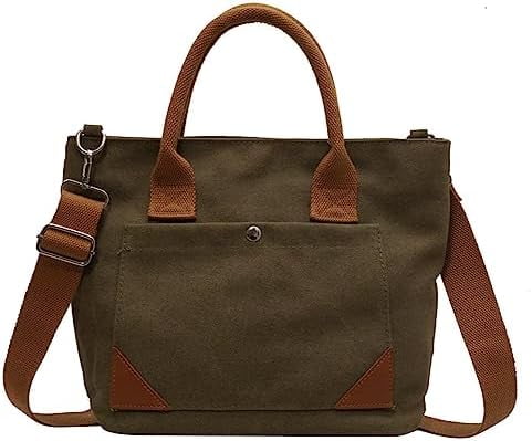 SikaFu Canvas Messenger Vintage Bag Letter Pattern Crossbody