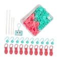 thumbnail image 3 of KLKCMS Crochet Stitch Markers Creative Crochet Clips for Weaving Sewing Accessories Pink, 3 of 9