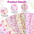 thumbnail image 6 of Evjurcn 80Pcs Jelly Roll Fabric Strip Set Breathable Floral Cotton Quilting Fabric Bundles Sewing Supplies for Patchwork Sewing Quilting and Handcrafts, 2.56×19.69 inch, 6 of 8