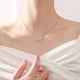 thumbnail image 3 of Joyería de las mujeres Elegante chapado en oro collar de plata de cristal collar de diamantes de imitación, 3 of 3