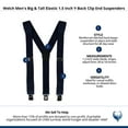 thumbnail image 4 of Welch  Elastic 1.5 Inch Y-Back Clip End Suspenders (Men Big & Tall), 4 of 4