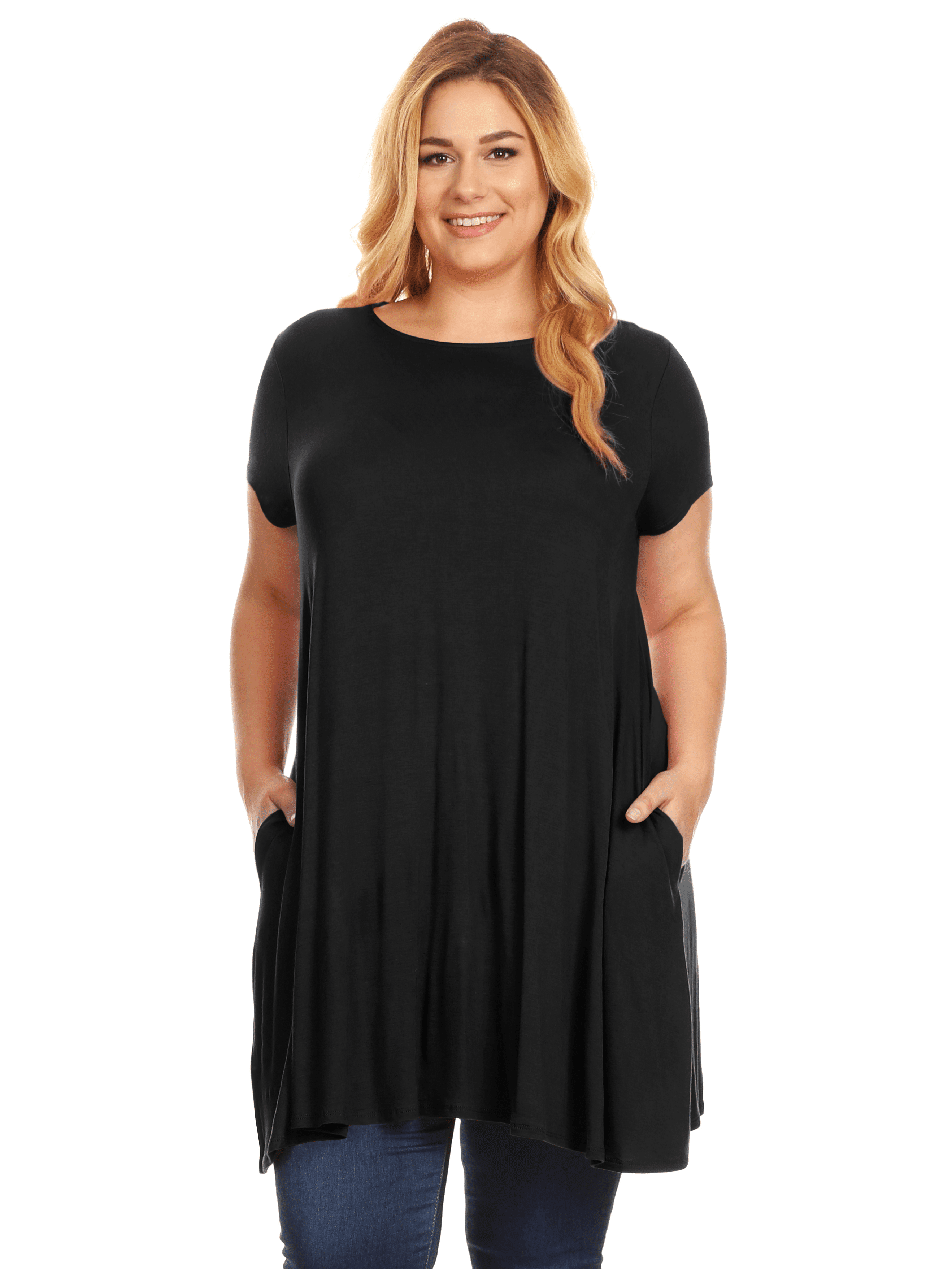 plus size t shirt swing dress