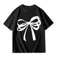 thumbnail image 4 of MUXiin Girls Easter T Shirts Birthday Cute Graphic Round Neck Preppy Short Sleeve T Shirt Fashion Back To School Funny Tees Kids Summer Clothing Kids Summer Clothing, 4 of 4