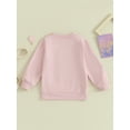 thumbnail image 4 of Bagilaanoe Little Girl Boy Casual Sweatshirt Toddler Long Sleeve Letter Print Pullover 3T 4T 5T 6T 7T Kids Fall Loose Tee Tops, 4 of 9